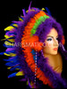 Purple Native American Feather Headdress