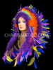 Purple Native American Feather Headdress