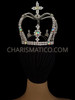 Crystal Crown In Silver Stone Setting For Every Purpose