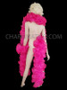 Deep Fuchsia Drag Queen Organza Floor Length Boa