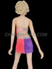 Pink Purple Salsa Dance Fringe Shorts With Crystal Decoration