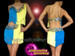 The Diva's Fringe Shorts With The Perfect Girl Colors Of Blue And Yellow