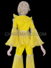 Yellow Sexy 70S Funky Dancing Disco Abba Top Bell Pants