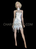 Stunning Silver Accented Sequin Diva’S Dancewear With Matching Silver Crystallized Necklace