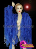 Sexy Vibrant Show Girl Blue Ruffle Jacket