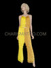 Charismatic Excellent Exquisite Yellow Gold Fringe Pants
