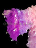 Pink Purple Gradient Organza Ruffled Drag Queen's Showtime Coat