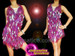 Engaging Beguiling Charming Purple Diva Sequin Dress