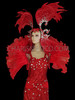 Charming Enchanting Appealing Delightful Red Diva Costume Set