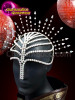 Silver Crystallized Diva Headdress With Large Silver Crystal Design