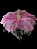 Pink Black Double Full Bloom Flower Belt Costume