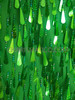 Green Diva Dance Gown With Teardrop Green Sequins
