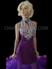 Diva Purple Drag Queen Pageant Gown With Purple Sequins And Silver Details