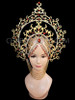 Gold Luxurious Oriental Diva Crystal Ruby Headdress