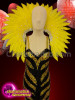 Elegant Drag Queen Costume Set With Sequinned Dress And Feathered Headdress