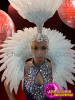 Drag Queen Show Girl Sequinned And Feathered Costume Set