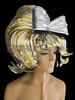 Silver and Gold Sparkly Bow-Tie Dolly Girl Headdress