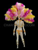 The Elegant Ostrich Style Samba Bikini Set With Yellow And Pink Design