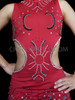 Red Coloured Britney Spears Catsuit With Rich Detailing