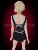 Black silver Latin Cha Cha Dress