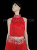 Red Salsa Latin Fringe Dance Pants and Turtle Top