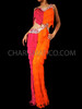 Fuchsia And Orange Latin Heat Krupa Salsa Wow Fringe Dancing Star Pants