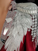 Maroon Silver Delicate Crystallized Drag Queen Suit