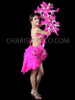 Fuchsia Burlesque Extravagant Feather Dress