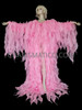 Pink Tissue Drag Queen Ruffle Coat