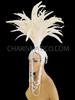 Cabaret Dancer’S Combination Of Feathers And Pearls Headdress