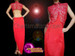 Red Full Length Latin Salsa Fringe Dance Dress