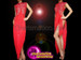 Red Full Length Latin Salsa Fringe Dance Dress