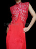 Red Full Length Latin Salsa Fringe Dance Dress