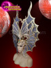 Majestic Cabaret Queen Silver Headdress With The Work Of Sequin