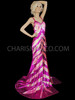 Drama Queen's Fuchsia And Silver Sequin Work Pageant Gown