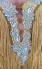 Dazzling Gold Glam Salsa Latin Dance Exquisite Fringe Crystallized Dress
