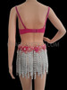 Beads And Sequins Work Scintillating Pink Showgirl Dress