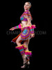 Multi-Colored Carnival Costume Dress With Captivating Sequin Work