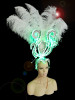 Steal The Show Led Light White Ostrich Headdress