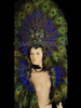Royal blue Samba Dancers Peacock Headdress and Backpack