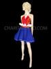 Independence Day Blue Red And White Special Dress