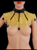Yellow Black Beaded Showtime Necklace Choker