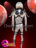 Silver Menâ€™S Costume With Helmet For The Male Dance Performers