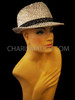 Silver Sequin Dancer Retro Modern Al Capone Hat