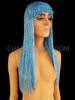 Cher Blue Beaded Wig