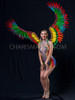 Large Rainbow Gay Pride Feather Angel Wing Backpack