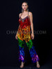 Rainbow Gay Pride Teardrop Sequin Catsuit