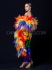 Rainbow Gay Pride LGBT Leaf and Fire Inspired Ruffle Boa