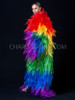 Rainbow Gay Pride LGBT Leaf-Inspired Ruffle Organza Coat