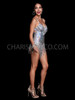 Disco Diva Silver Sequinned Leotard with Silver Beaded Fringes